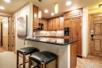 Kitchen one bedroom residence at the Antlers Vail CO